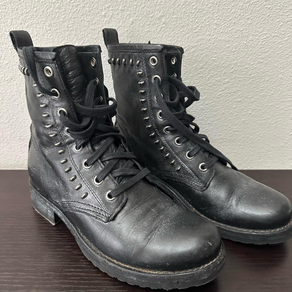 Men's Black Leather Boots